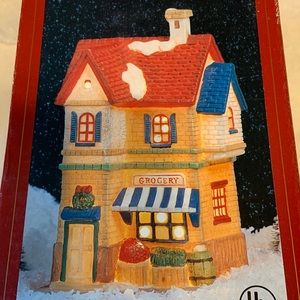 Dickens Collectables Lighted Porcelain Grocery Store 1991